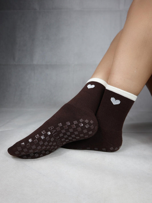 Cosy Toes Winter Warm - Coffee Twin Pack