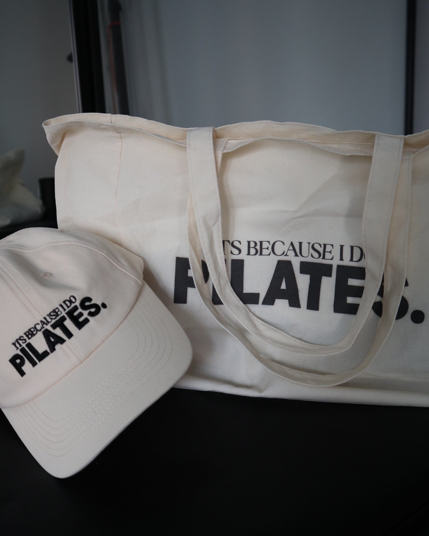 'I DO PILATES' Cap - Beige